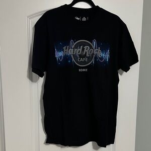 Hard Rock Cafe Navy Blue T-Shirt - Rome, Italy